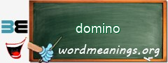 WordMeaning blackboard for domino